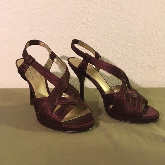 Nina Shoes Touch Of Brown Slingback High Heel Sandal Poshmark